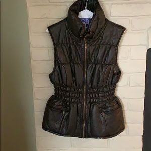 NWOT Beautiful Faux Leather Vest